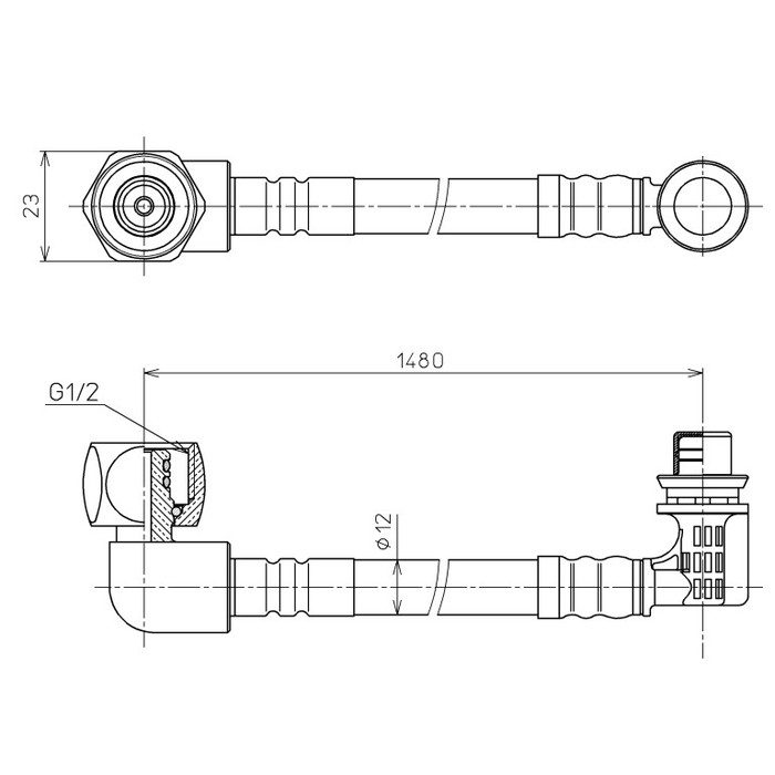 TCA331 給水ホース 長1480mm