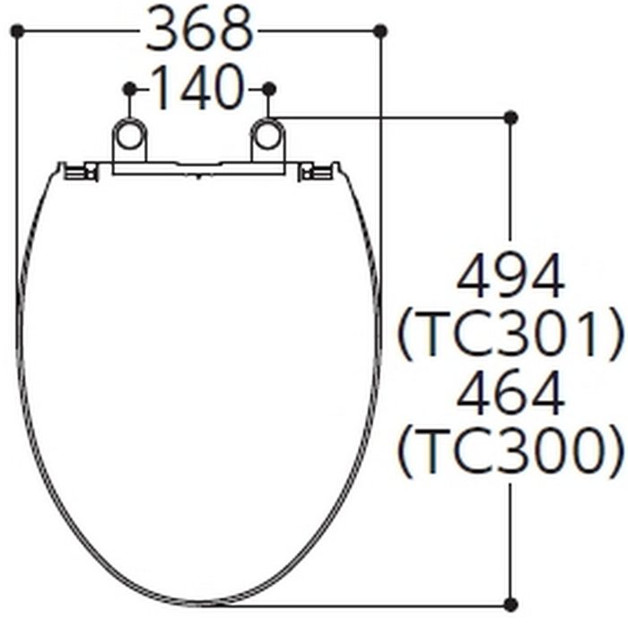 【便座のみ】TC301#SC1 普通便座 前丸 ソフト閉止 大形サイズ #SC1パステルアイボリー