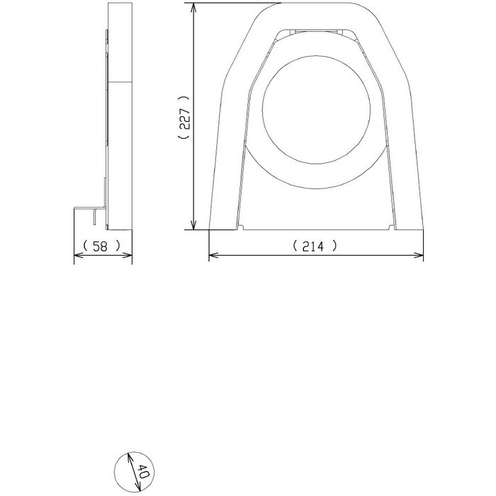 HM220P 大便器背面カバー 壁排水用 防火区画対応