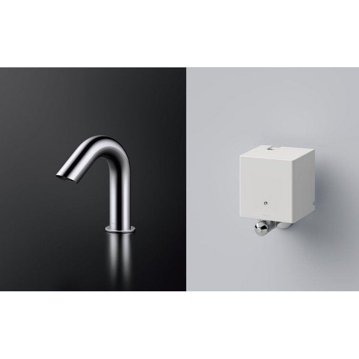 TENA41AW アクアオート（自動水栓） Aタイプ 台付自動水栓 発電タイプ 単水栓 ワンプッシュ式 TOTO【アウンワークス通販】