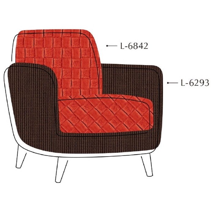 L-6842 スモーキン 椅子生地用レザー ファニシングレザー 巾137cm【セール開催中】