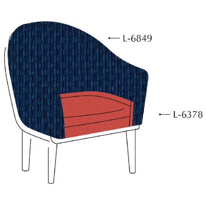 L-6849 コードカーフW 椅子生地用レザー ファニシングレザー 巾137cm【セール開催中】