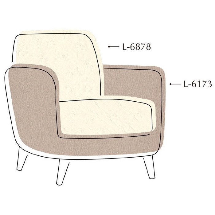 L-6878 オーストリッチ 椅子生地用レザー ファニシングレザー 巾137cm【セール開催中】