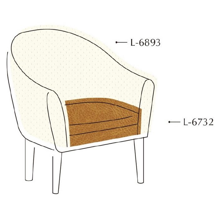 L-6893 ドット 椅子生地用レザー ファニシングレザー 巾137cm