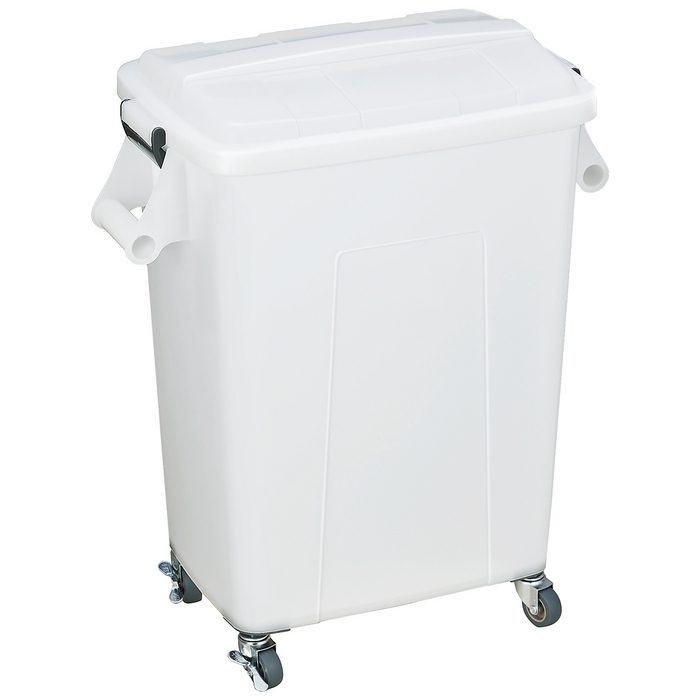 0099120 トンボ 厨房用ダストペール キャスター付 45型 容量45L ナチュラル