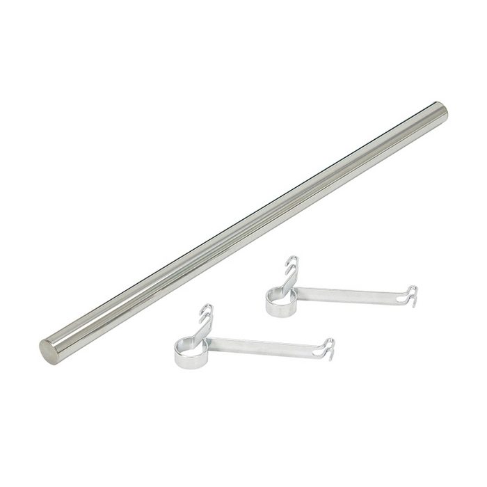 BHF1180 ベーシックシリーズ ハンガーパイプ＆ブラケット 1200mm クローム