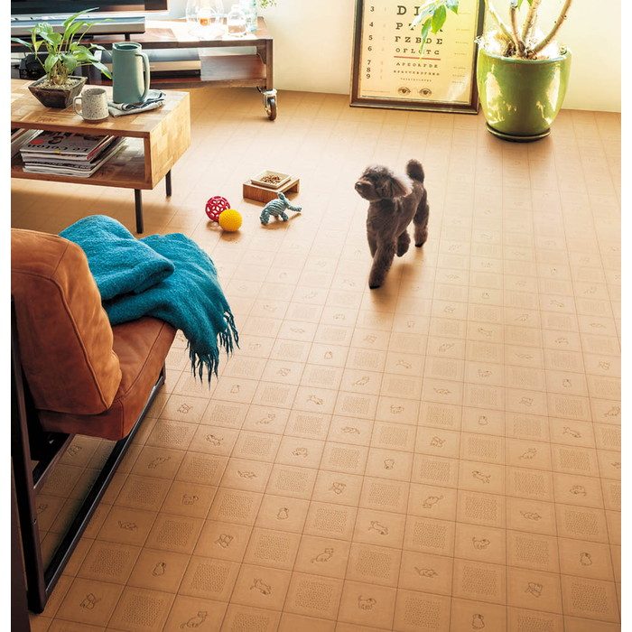 CES1313 ポンリューム(Ponleum) 住宅用クッションフロア CES 消臭・ペット対応フロア メイプル 2.0mm厚 182cm巾