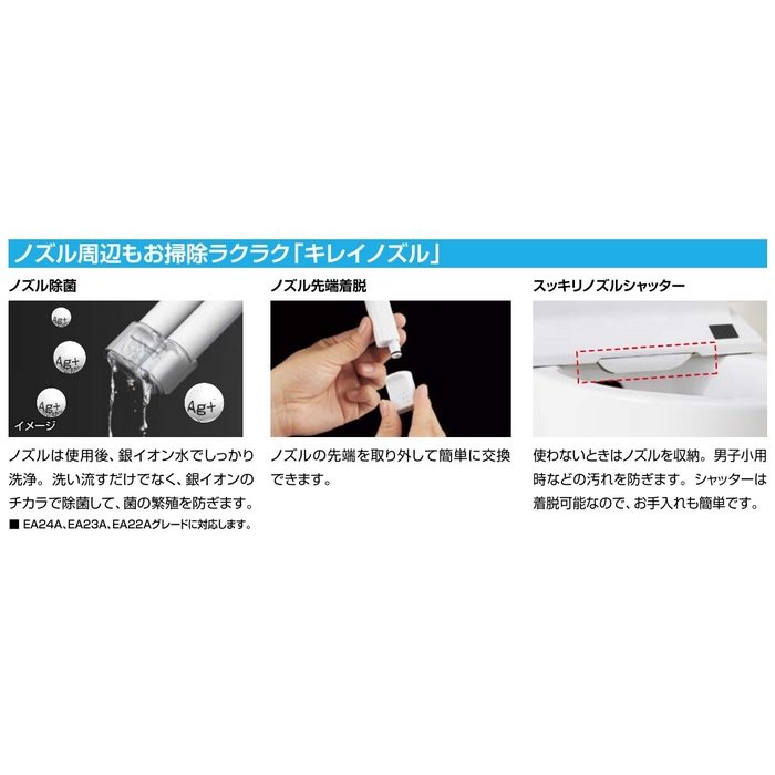CW-EA21A/BW1 シャワートイレNew PASSO グレードEA21 手動ハンドル式 ピュアホワイト