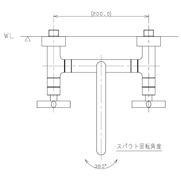 128-119 2ハンドル混合栓 JUBE