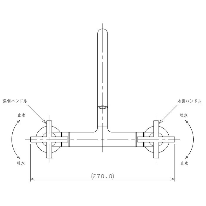 128-119 2ハンドル混合栓 JUBE