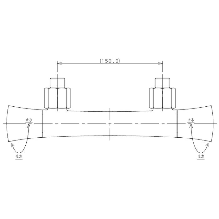 139-026-D 2ハンドルシャワー専用混合栓 RATONA マットブラック
