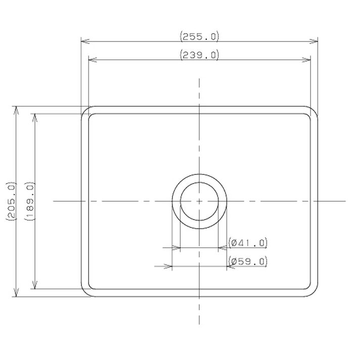 493-272-W 角型手洗器 MINO ホワイト