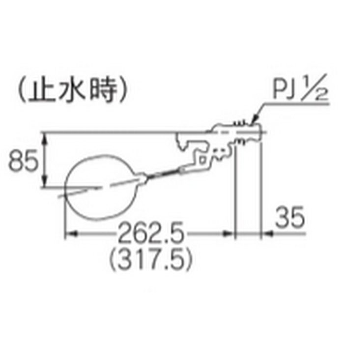 662-401 タンク部品 ロータンクボールタップ