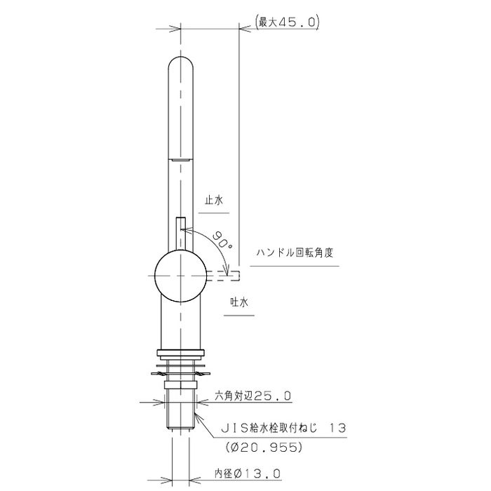 716-221-AG 水栓金具 立水栓 sorani アンティークゴールド カクダイ【アウンワークス通販】