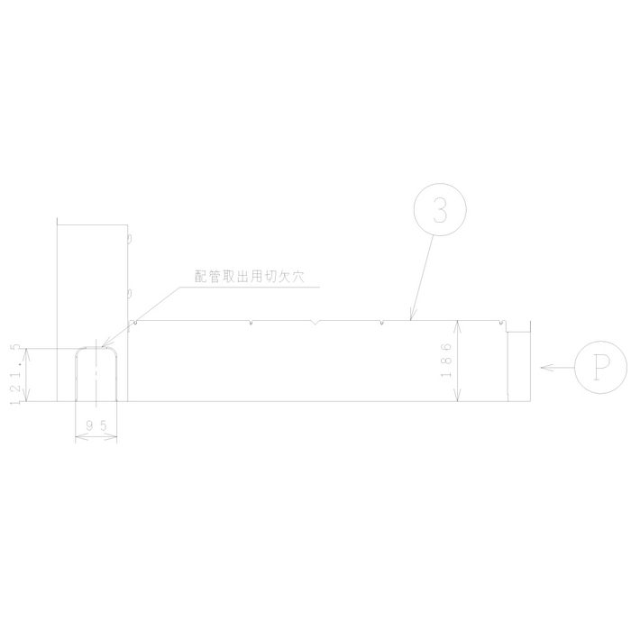 BEAK-46GS ［取付必須部品］脚カバー 薄型フルオート専用 日立