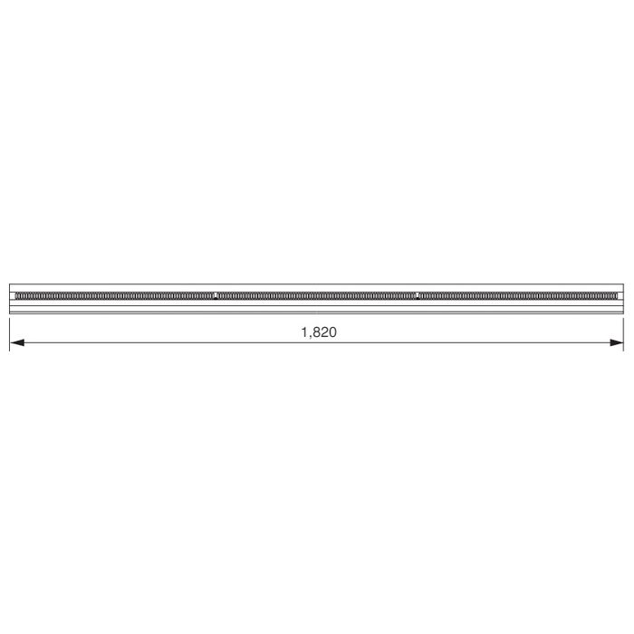 FV-E06-L18-BK 軒天換気材（軒先・壁際タイプ） 鋼板製 L1820mm ブラック 6本入