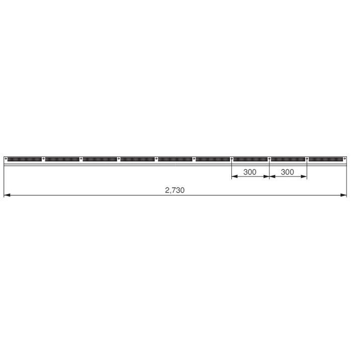FV-G016FD-L27-AG 防火軒天換気材（軒ゼロタイプ） L2730mm アンバーグレー 6本入