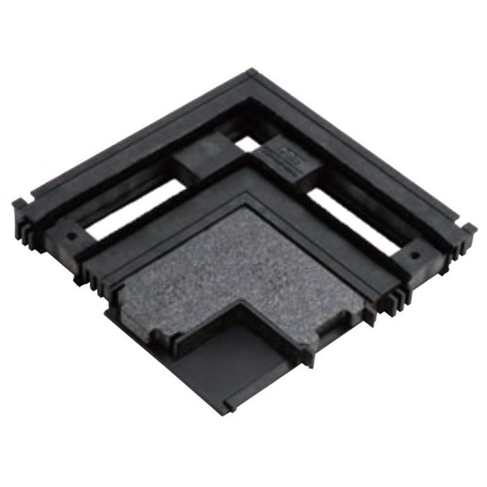 KDP-105-125SI シロアリ返し付き断熱気密パッキン コーナーパーツA 230×230×20mm ブラック 3個入