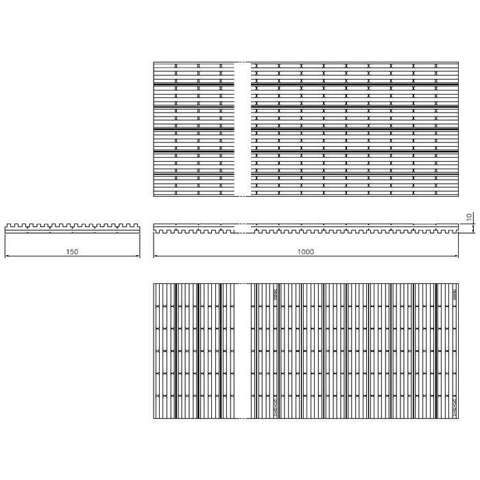 GPC-100-10 因幡電工 防振パット 10×100×1000mm