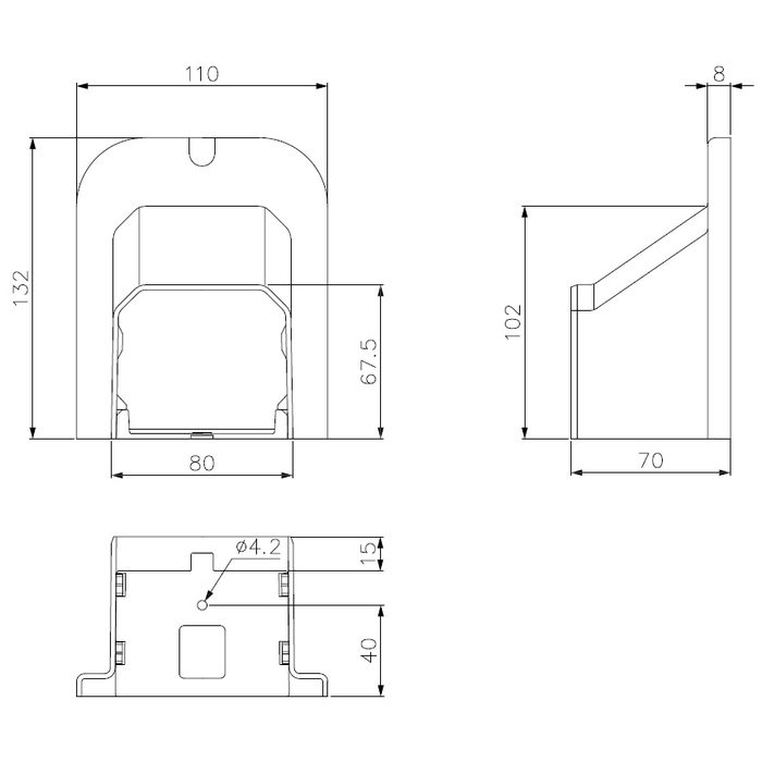 MP-75-W 因幡電工 シーリングキャップ 110×132mm ホワイト