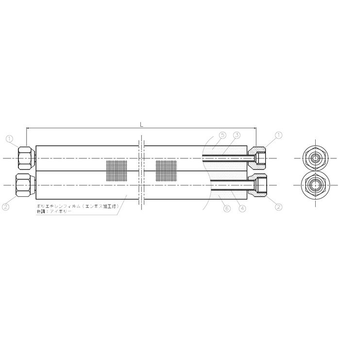 SPH-F234 因幡電工 フレア配管セット PHタイプ 家庭用