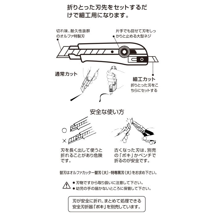 55B オルファ ツーウェイカッターA型