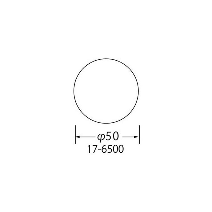 17-6500 サンドステップ  土足用ノンスリップテープ φ50mm レッド 10枚入