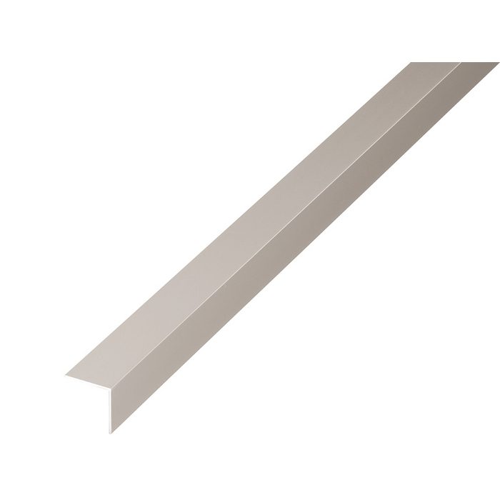 30-15SQ アングル 穴なし アルミ製 1.82m（15×15×1.0mm） スカッシュ（ステンレスカラー）