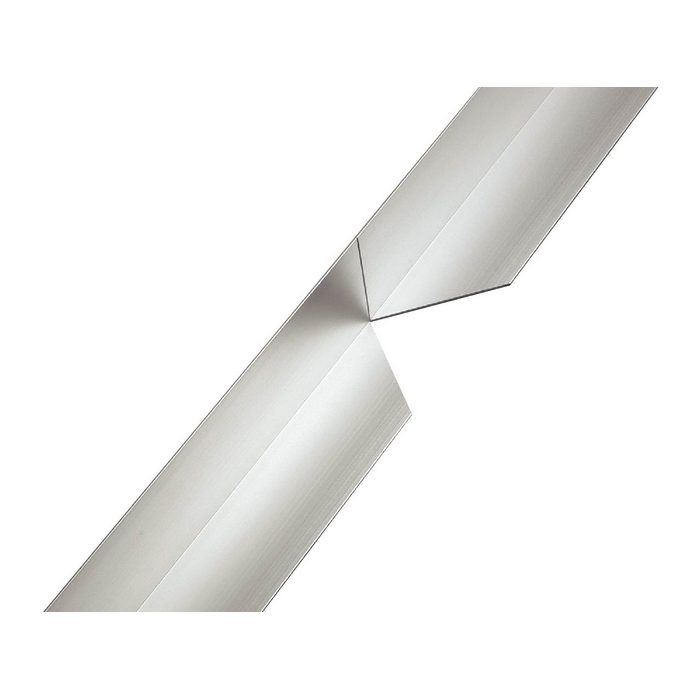 30-991VL OAフロア金物用Vカットコーナー 直角出隅専用 穴あり アルミ製 L＝600mm（300×300mm） シルバー