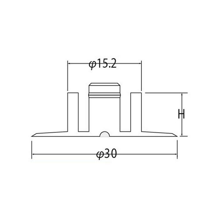 69-1322(H) M-4 マークチップ 点字鋲・点字タイル バリアフリー ガラス繊維強化ナイロン樹脂 ホック式 警告タイプ タイルカーペット用 受け具69-08RE付 イエロー 10ヶ入