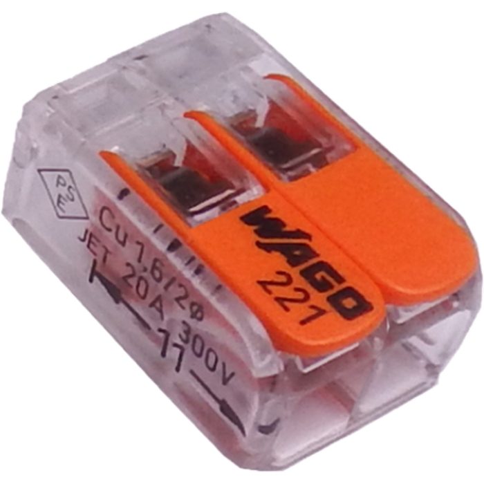 WFR-2-JP JAPPY ワンタッチコネクタ WFR WFシリーズ クリアタイプ 電線数2本 100個入