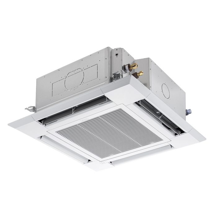 PLZX-ERMP140H4 パッケージエアコン スリムER  4方向天井カセット形（i-スクエアタイプ） 同時ツイン フリーコンポマルチ P140形 三相200V 室内機・室外機・標準パネル・分配管・ワイヤードリモコン
