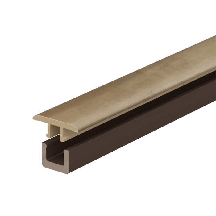 MT7101-23PF イエリア 床見切12T 継手タイプ キャメルブラウン 厚15mm 25×1950mm(化粧シート仕様・12mm厚フロアー専用)