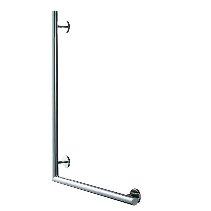 YHR86MR インテリア・バー（コンテンポラリタイプ） ステンレスタイプ（ショットブラスト仕上げ） L型（Rタイプ） 800×600mm