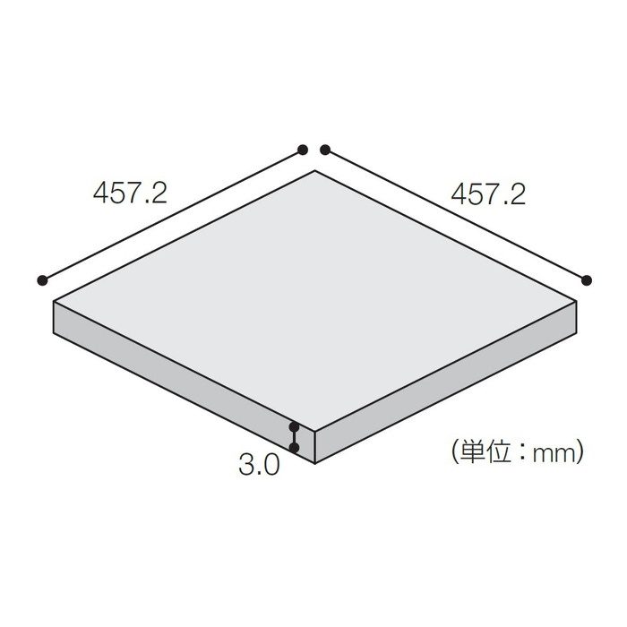 DB-3135 ビニル床タイル ドルチェ ボタニカ 3.0×457.2×457.2mm 15枚入