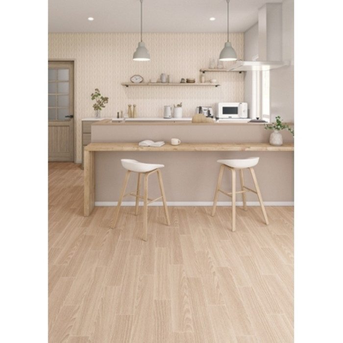HM-17077 ホームフロアコンパクト 住宅用クッションフロア WOOD ホワイトチェスナット