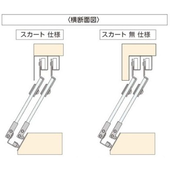 00327 傾斜吊戸 前セット15°（1枚分）