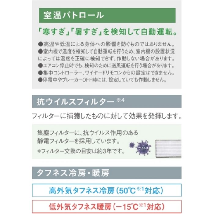 S365ATES-W 壁掛型ルームエアコン Eシリーズ 12畳用 室内機・室外機セット 室内電源単100V 標準仕様 ホワイト