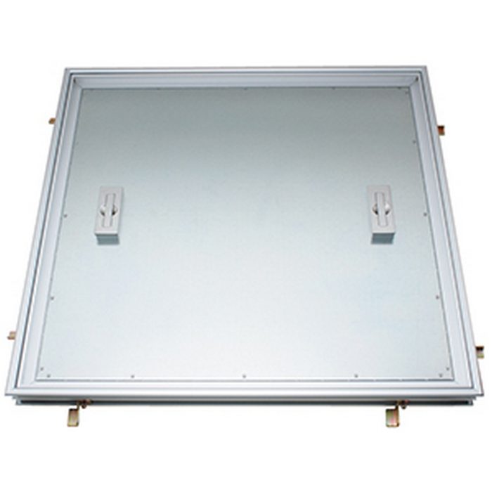MOFM-600-15-C フロアーハッチ フローリング床材用 屋内用 一般形 アルミニウム＋スチール製 床点検口蓋 アルミニウム目地