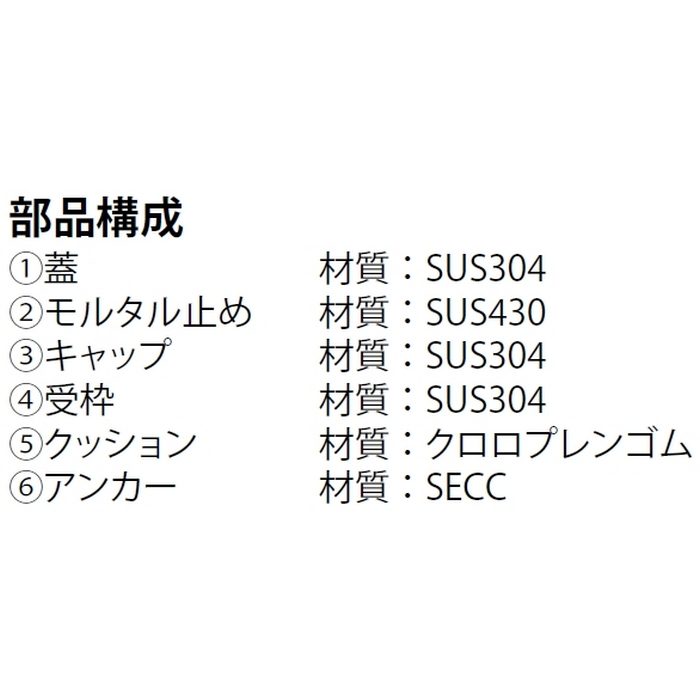 MSBC-FB-150 フロアーハッチ フロアコンセント用カバー 薄層床仕上材充填用 屋内用 一般形 ステンレス製 配線取出口付 床点検口蓋 アクリル樹脂焼付塗装【セール開催中】