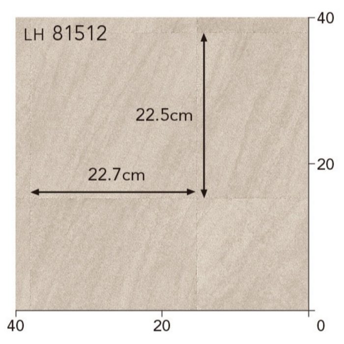 LH81513 クッションフロア STONE 厚1.8×巾1820mm クォーツタイル