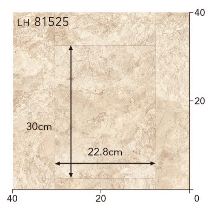 LH81524 クッションフロア STONE 厚1.8×巾1820mm インペリアルマーブル（目地あり）