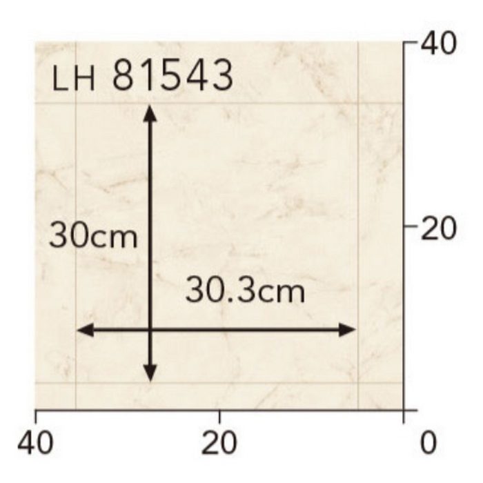 LH81543 クッションフロア STONE 厚1.8×巾1820mm ブライトビアンコカララ