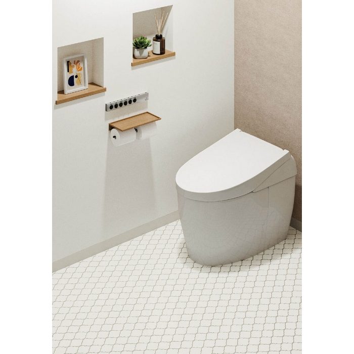 LH81546 クッションフロア TILE＆BASIC 厚1.8×巾1820mm ホワイトモロッカン【セール開催中】