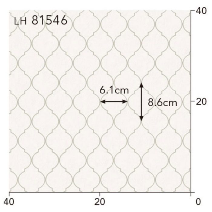 LH81546 クッションフロア TILE＆BASIC 厚1.8×巾1820mm ホワイトモロッカン【セール開催中】