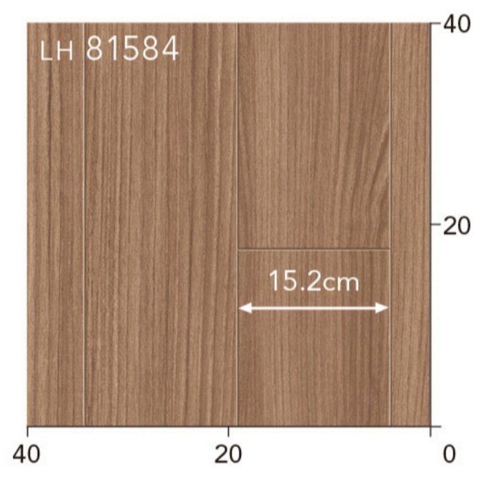LH81583 クッションフロア WOOD 厚1.8×巾1820mm チーク