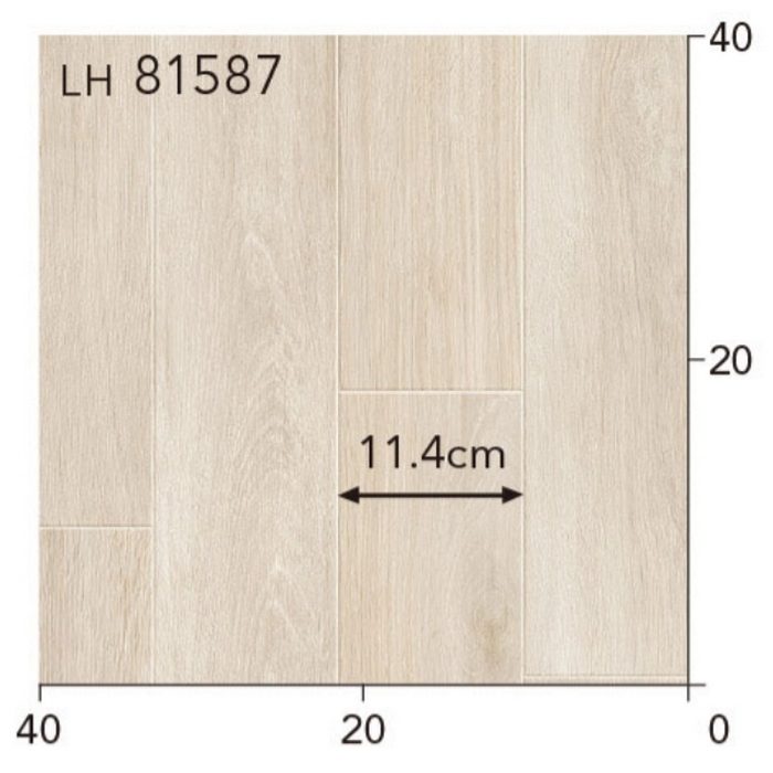 LH81587 クッションフロア WOOD 厚1.8×巾1820mm ヨーロピアンオーク