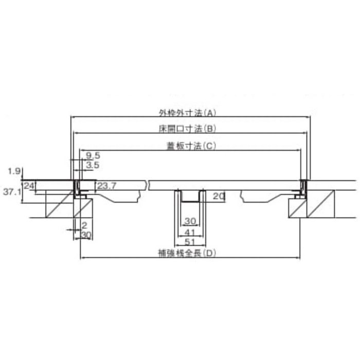 S300KY KYハウスハッチ 300 シルバー