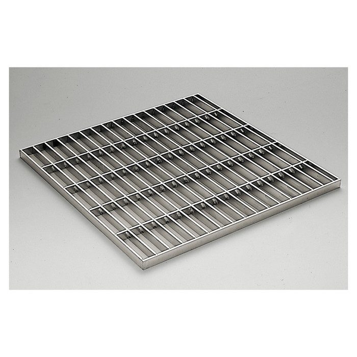 CSM-25-600 P=10 集水桝タイプ 横断溝用ステンレスグレーチング 650×650×25mm ピッチ10mm
