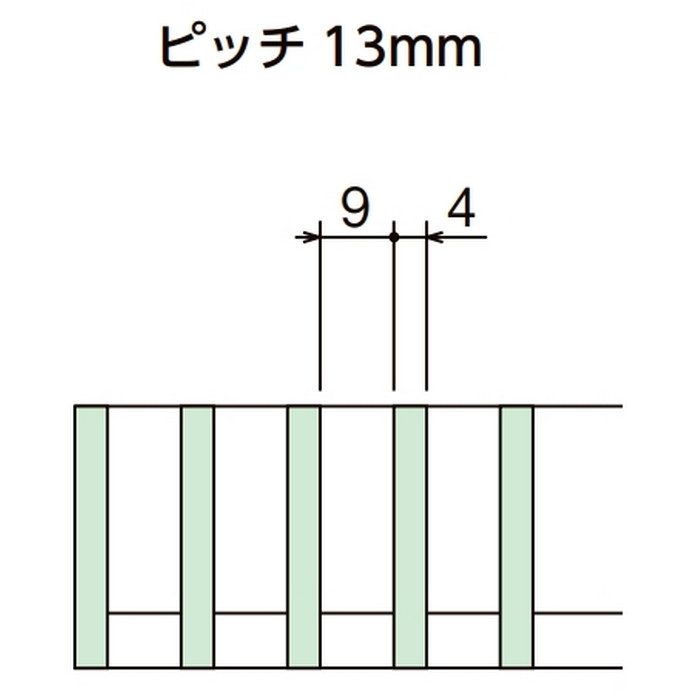 CSNU-15-24 P=13 U字溝タイプ 側溝用ステンレスグレーチング 992×224×15mm ピッチ13mm